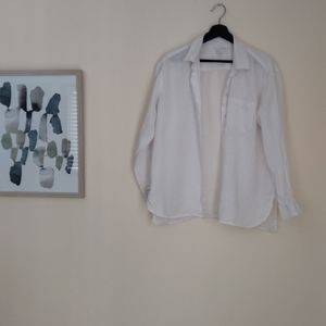 White linen shirt